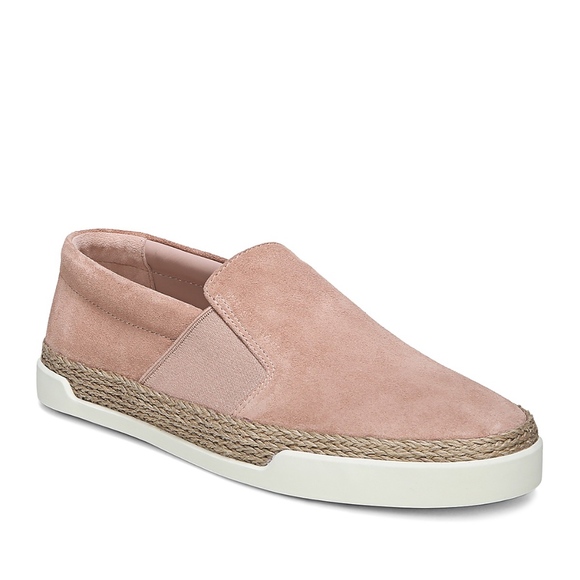 Vince Shoes - RARE Vince Johan Suede Blush Slip on Sneaker NEW!